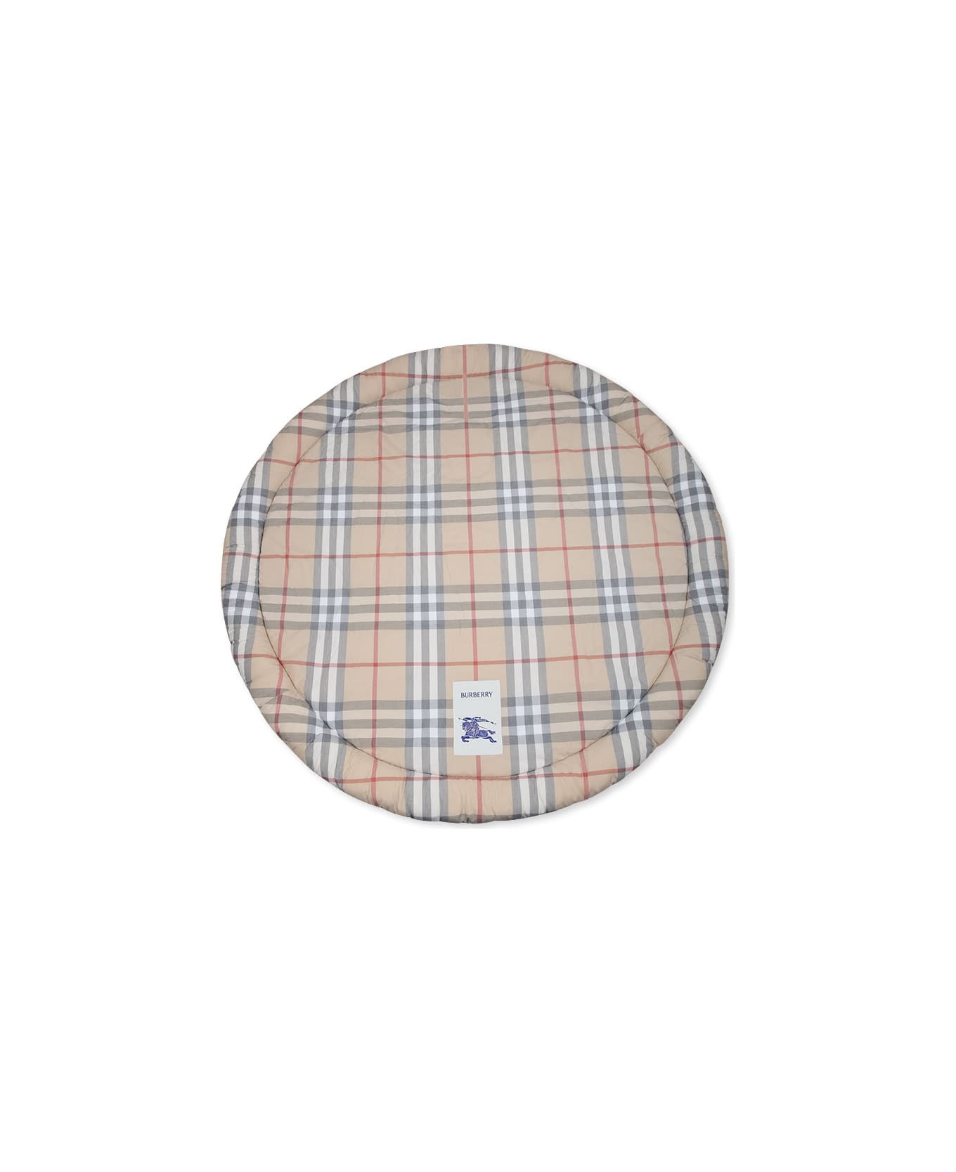 Burberry Beige Mat For Babykids With Vintage Check - Beige
