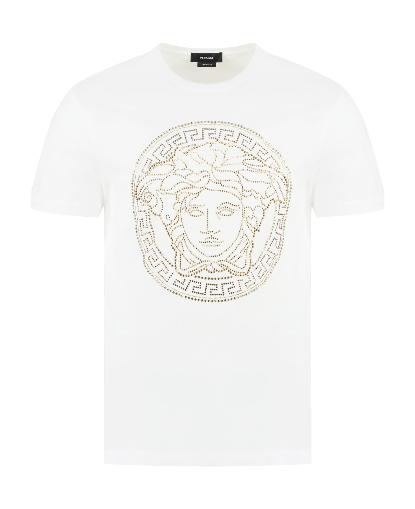Versace Medusa Detail Cotton T-shirt - White