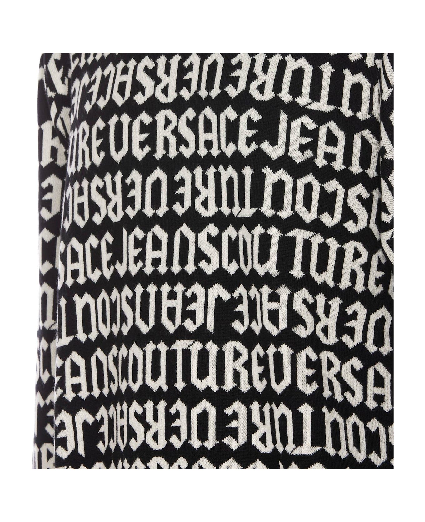 Versace Jeans Couture Logomania Crewneck Jumper - Black