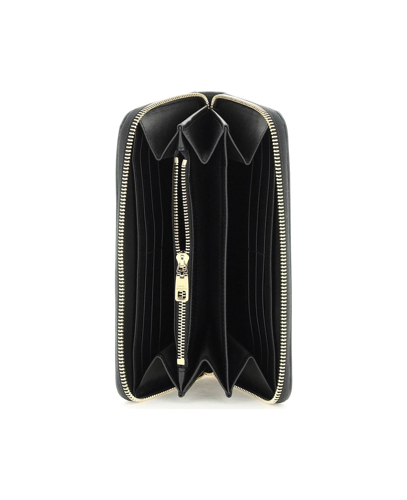 Dolce & Gabbana Zip Around Leather Wallet - Black 財布