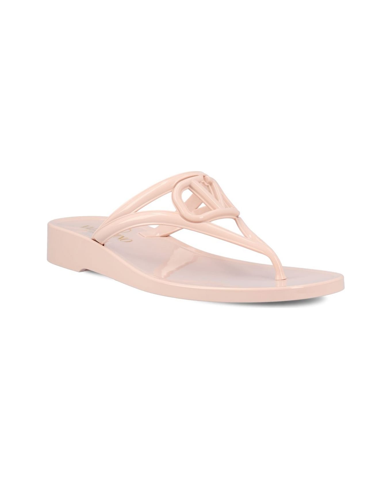 Valentino Garavani Vlogo Signature Slip-on Flip Flops - Pink