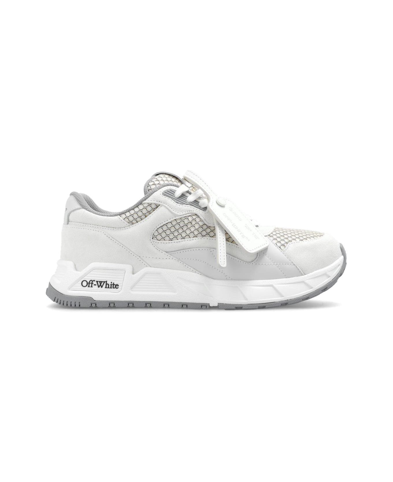 スニーカー Off-White OMIA289S24LEA001 KICK OFF Sneakers Off-White - Kick Off logo combo sneakers in gray