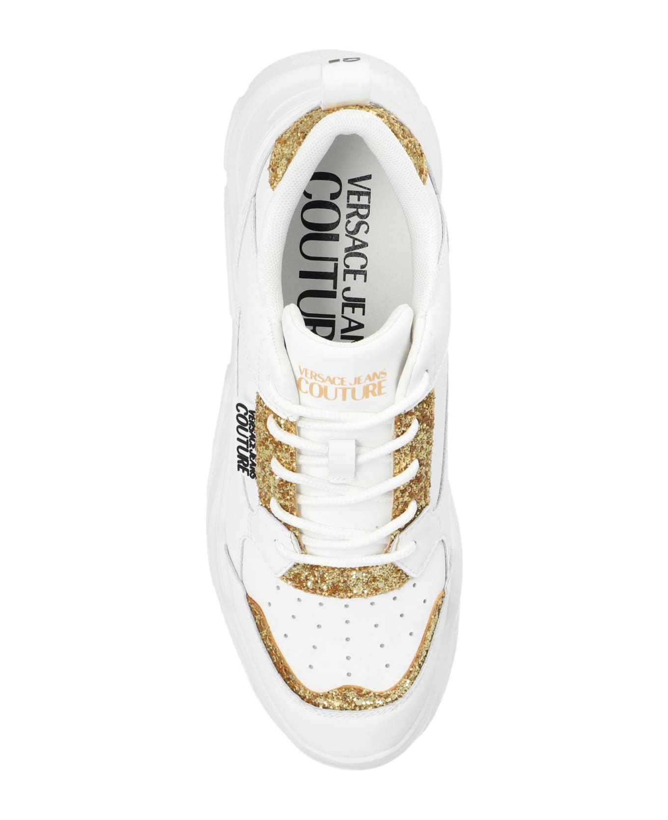 Versace Jeans Couture Sports Shoes With Logo - White