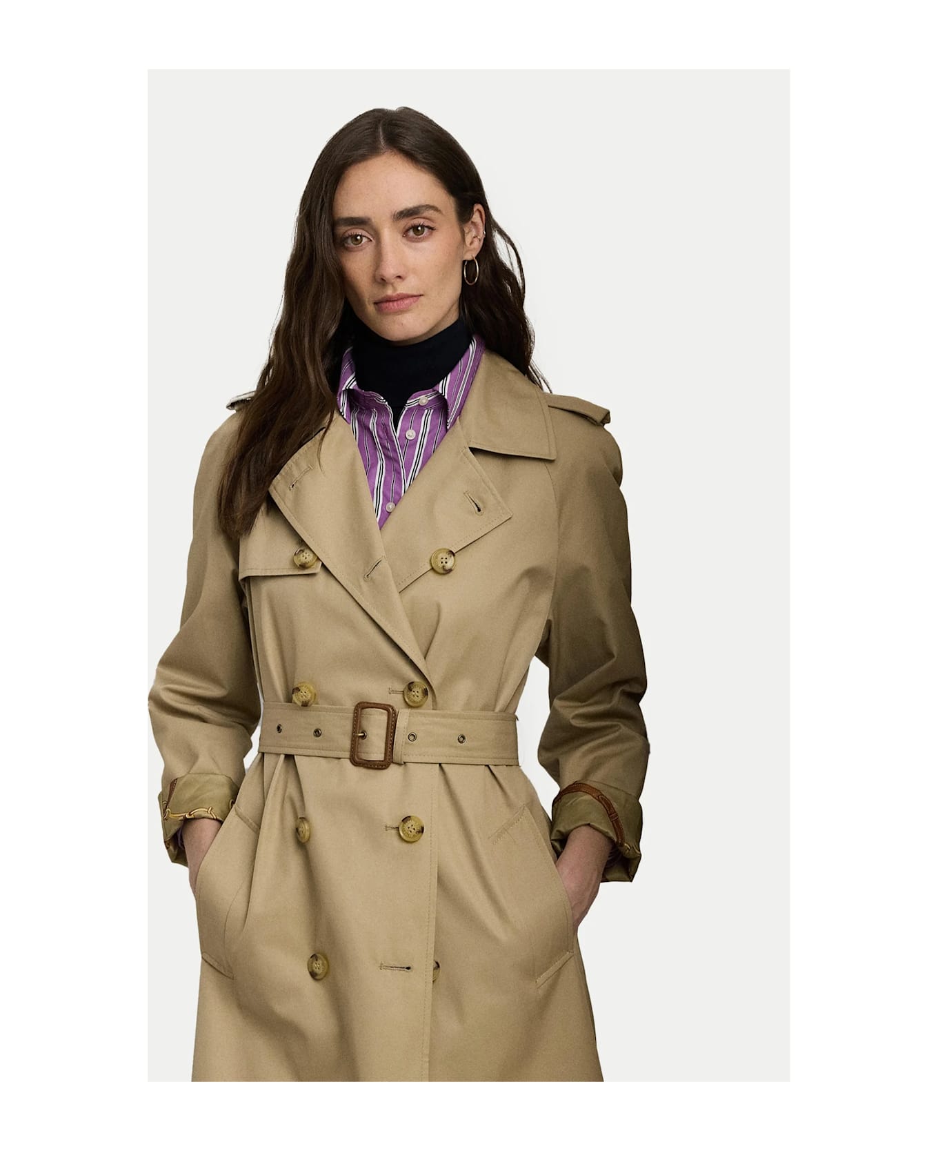 Ralph Lauren Bl Db W Ns44 Lined Coat - Birch Tan