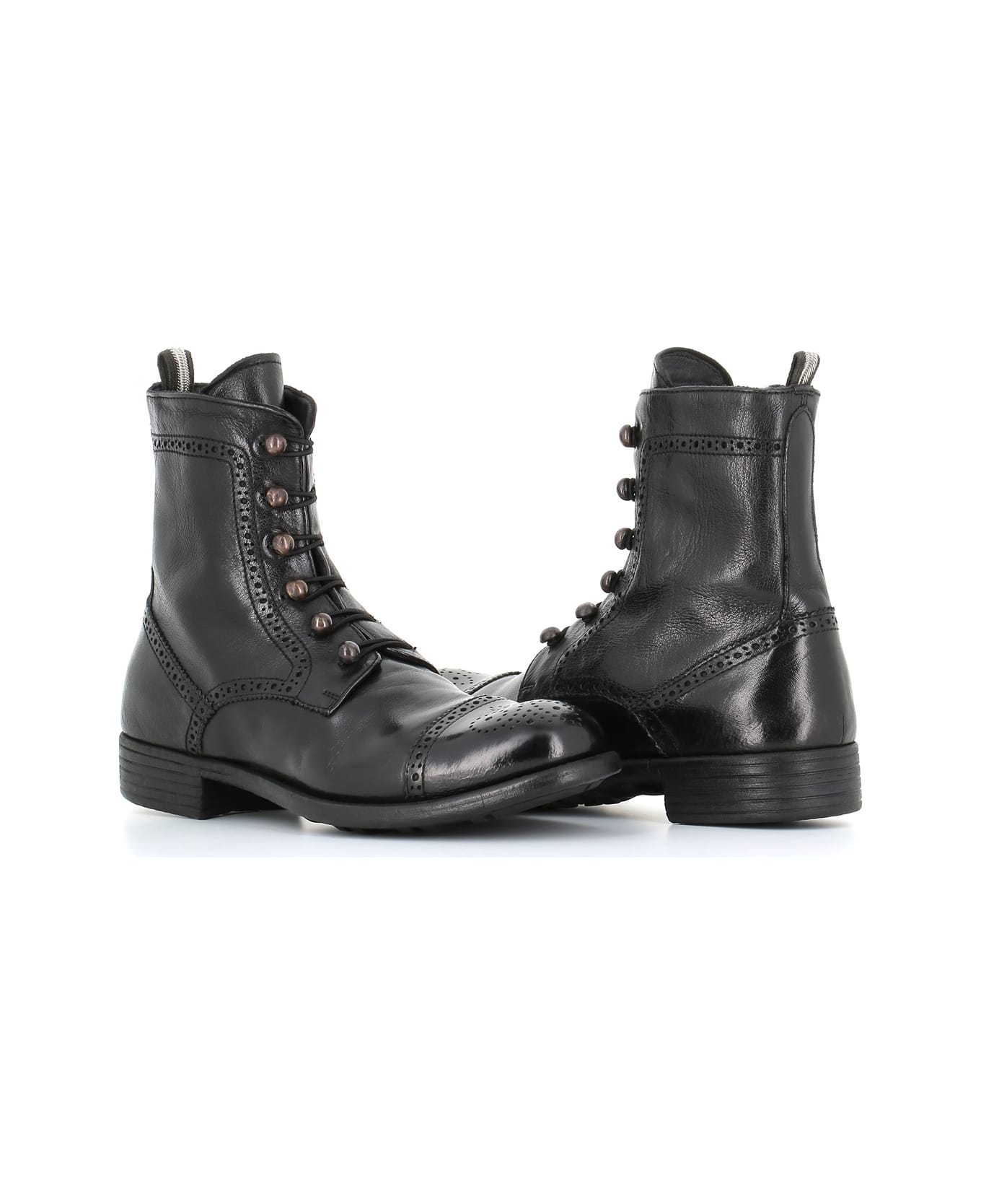Officine Creative Lace-up Boot Calixte/023 - Black ブーツ