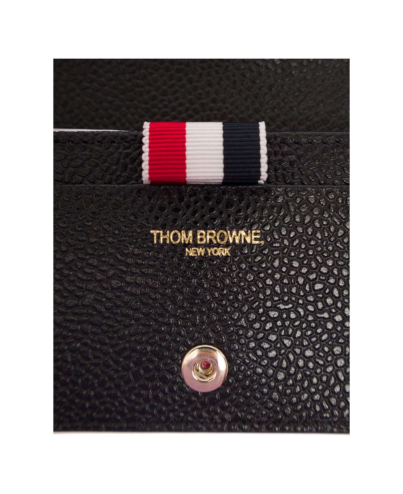 Thom Browne Double Card Holder - Black