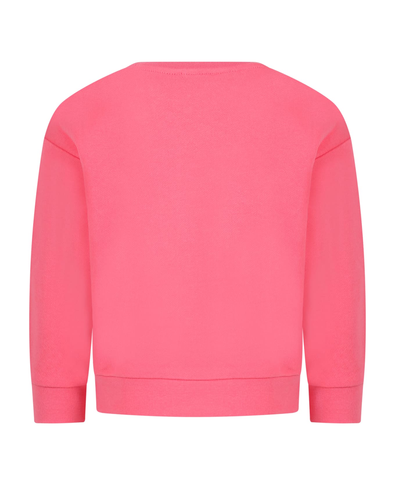 Rykiel Enfant Pink Sweatshirt For Girl With Logo - Violet ニットウェア＆スウェットシャツ