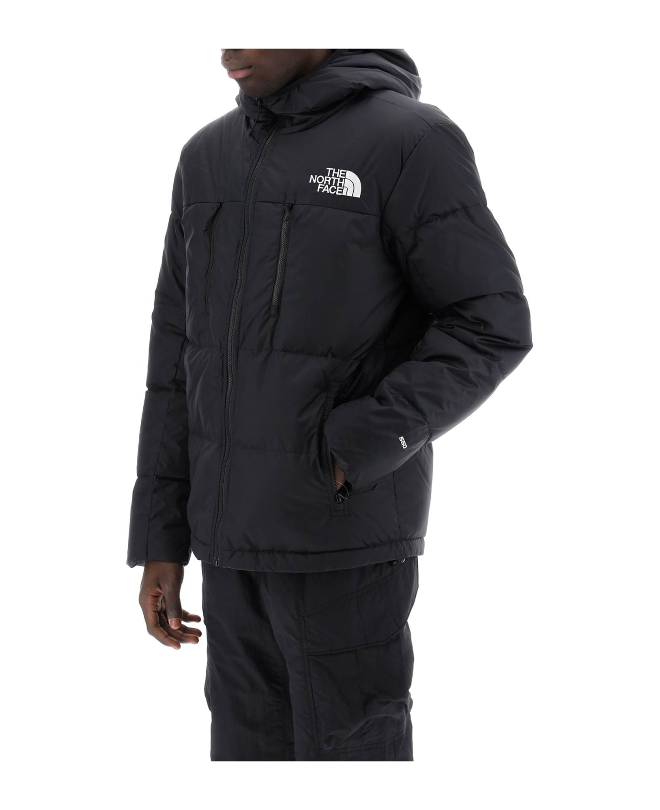 The North Face Himalayan Short Hooded Down Jacket - TNF BLACK (Black)