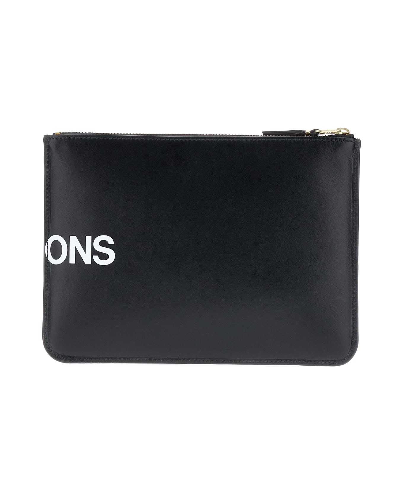 Comme des Garçons Wallet Black Leather Pouch - Nero