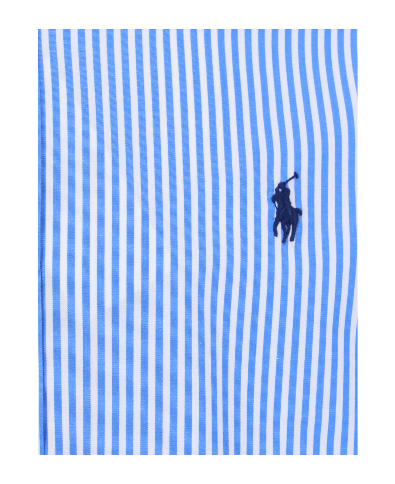 Ralph Lauren Logo Striped Shirt - Blue