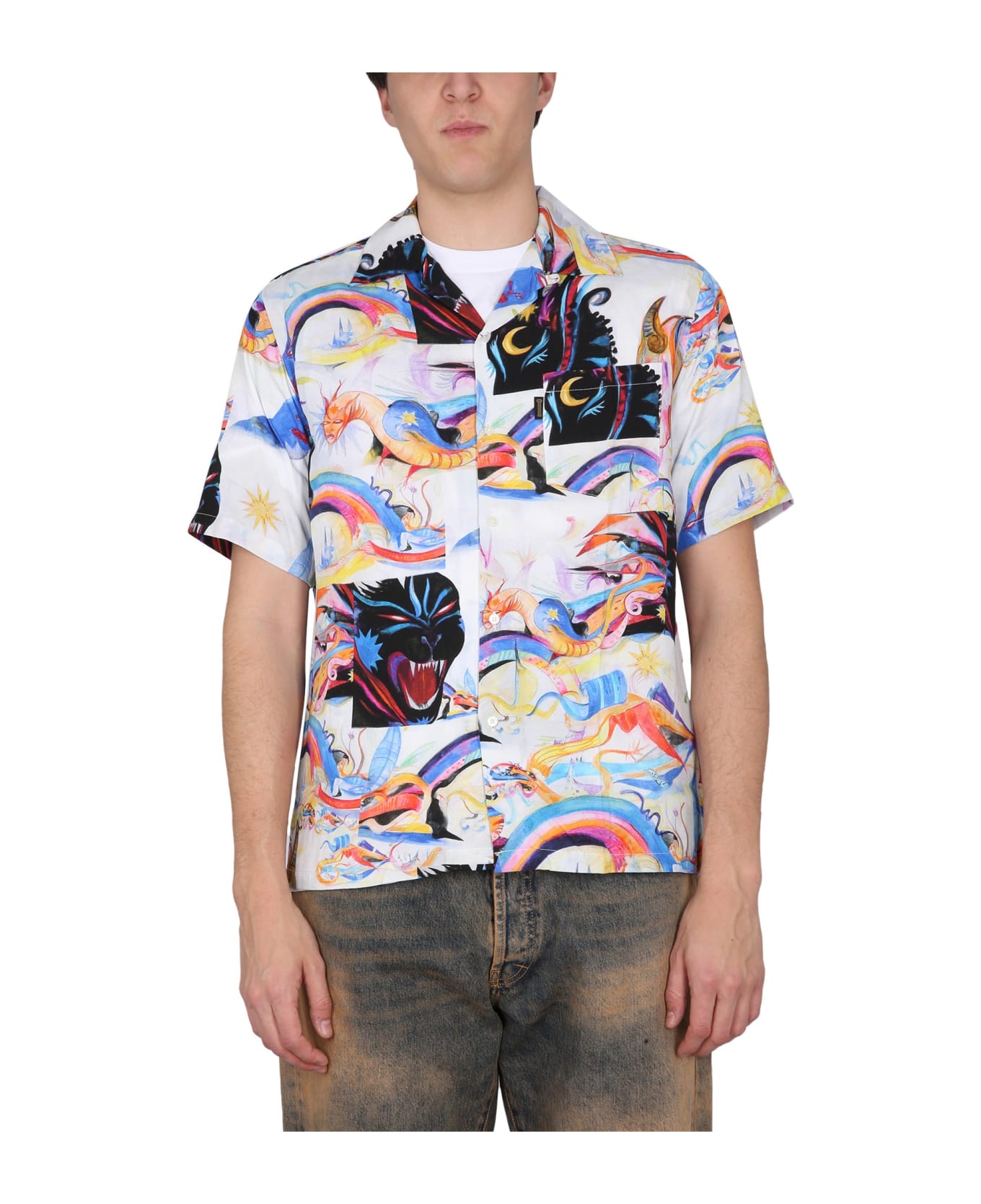Aries Panthera Hawaiian Shirt - MULTICOLOR
