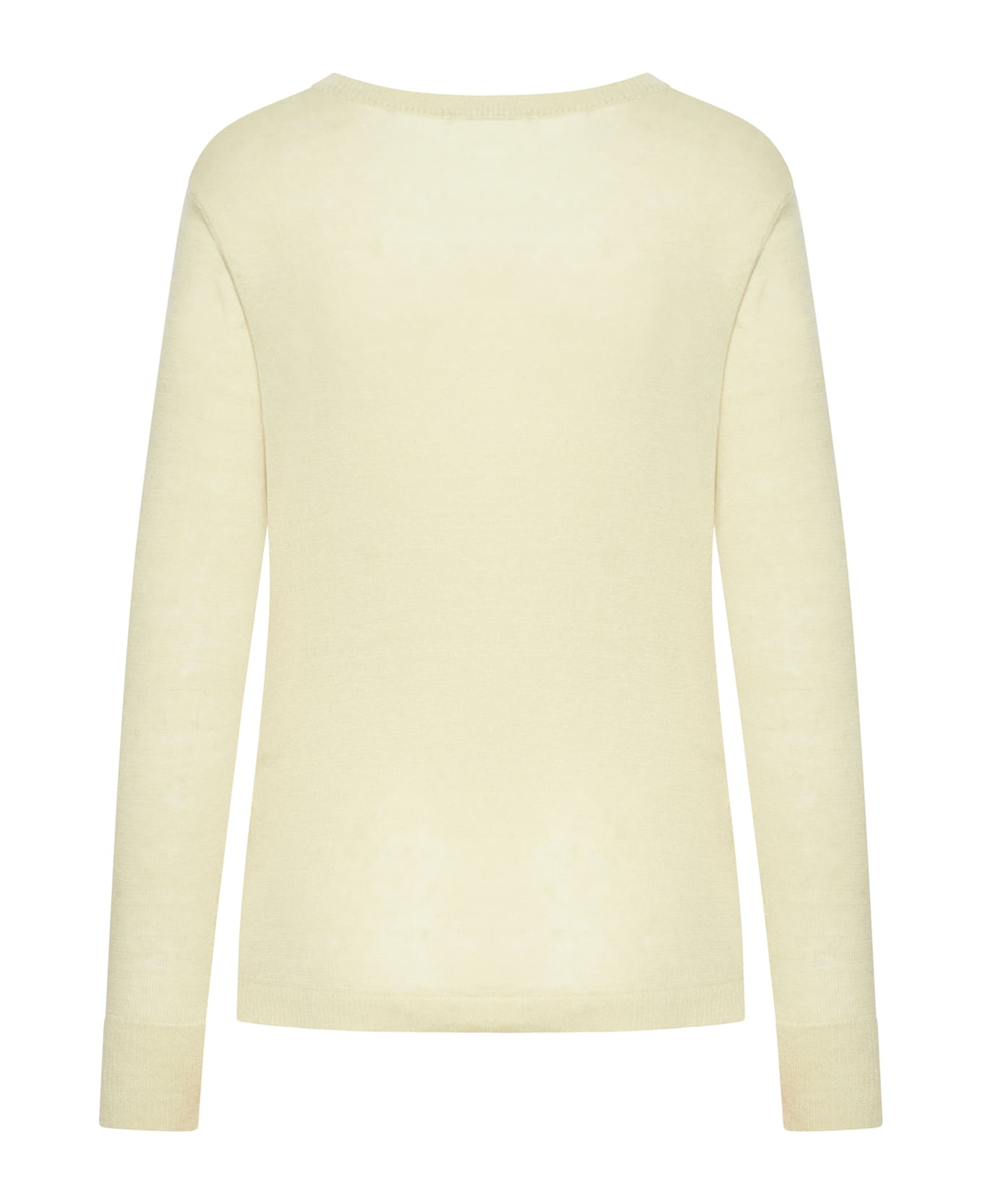 
S Max Mara Linen V-neck Sweater - Beige