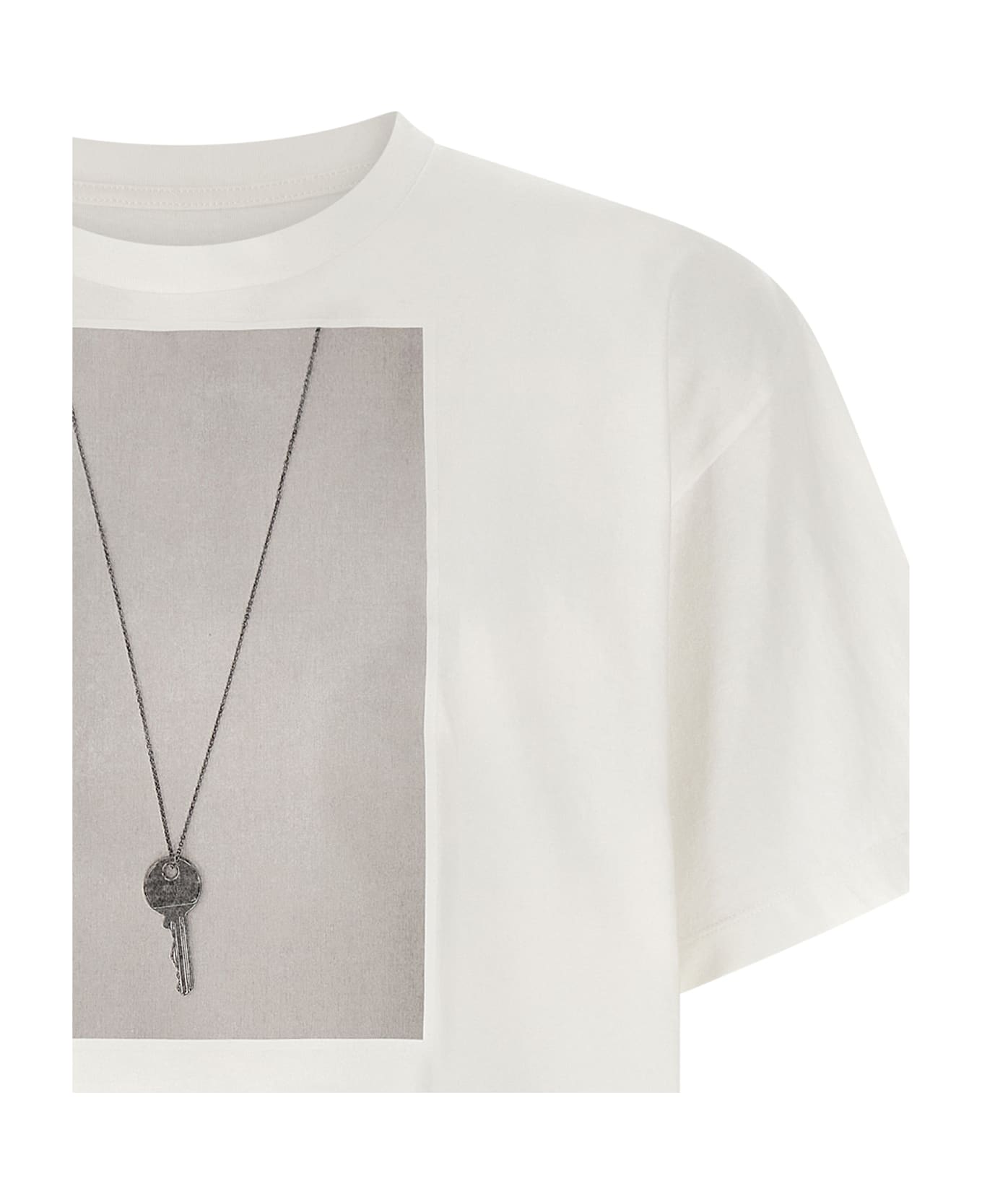 MM6 Maison Margiela 'chiave' Print T-shirt - White