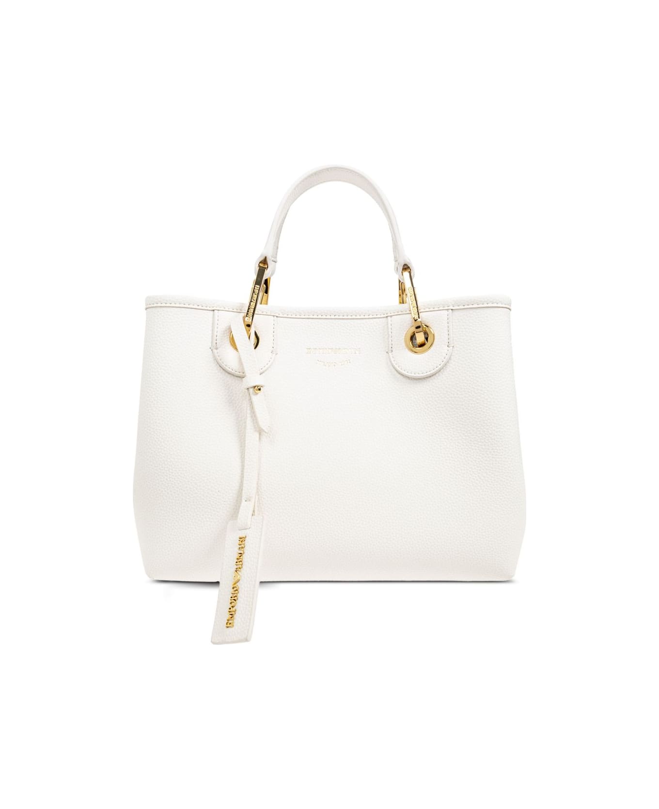 Emporio Armani Myea Small Shopping Bag - White