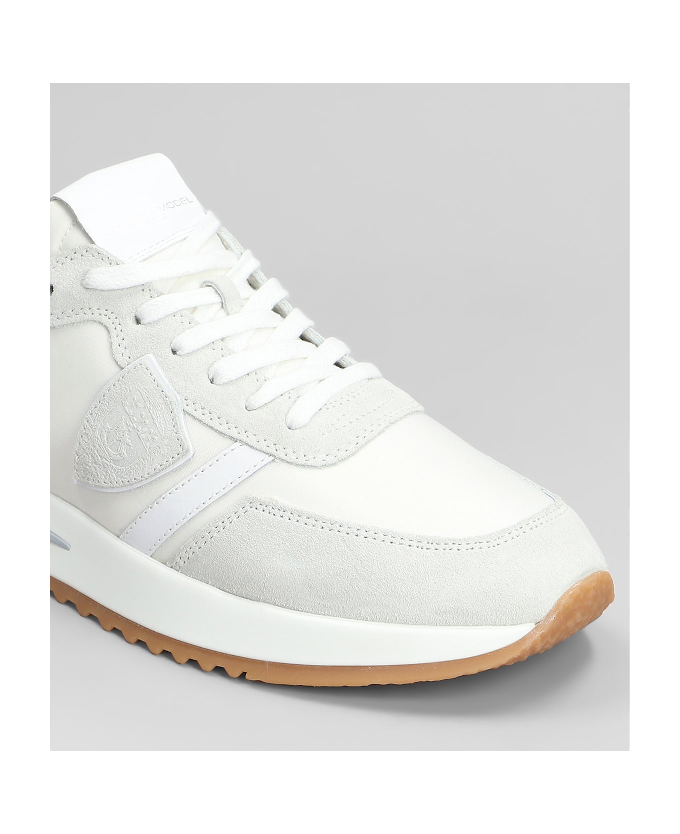 Philippe Model Tropez 2.1 Sneakers In White Suede And Fabric - white