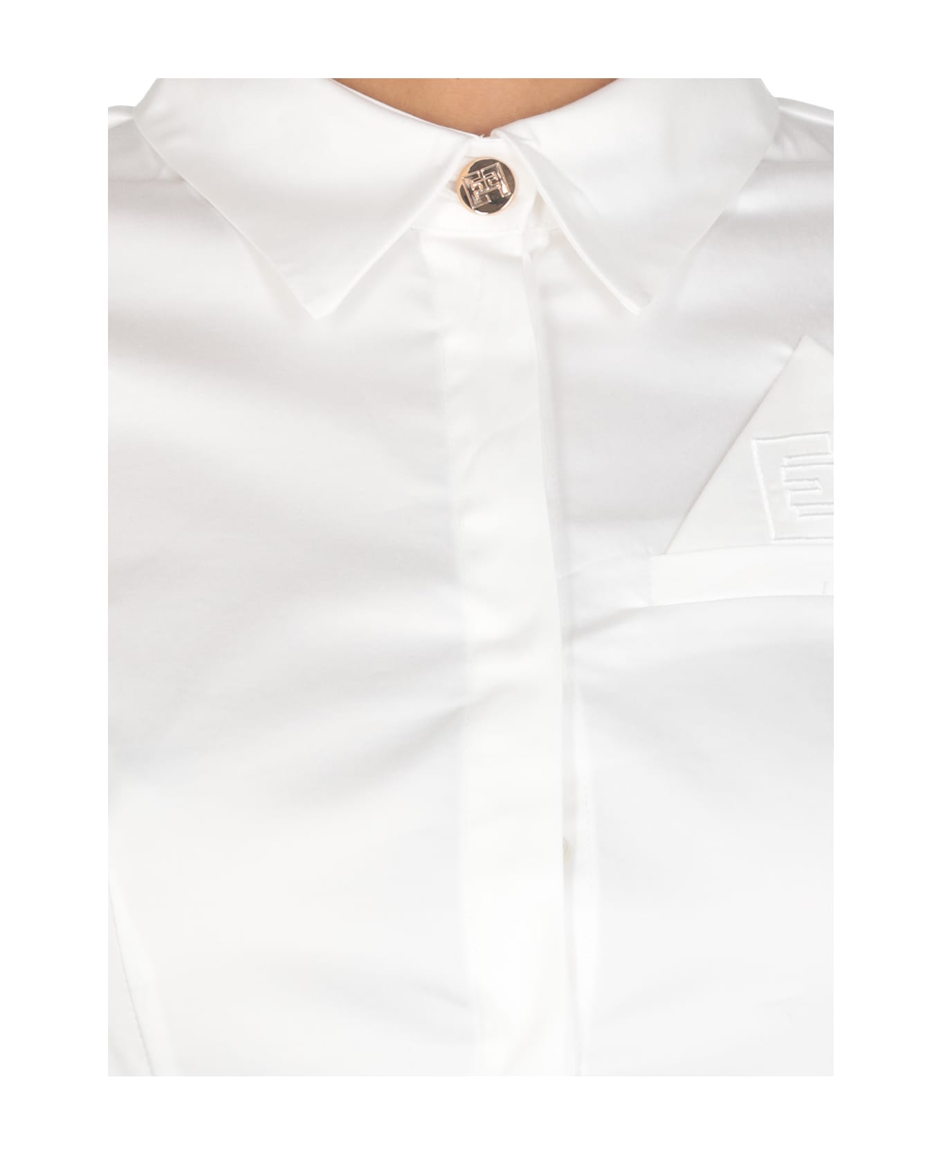 Elisabetta Franchi Cotton Shirt - White シャツ