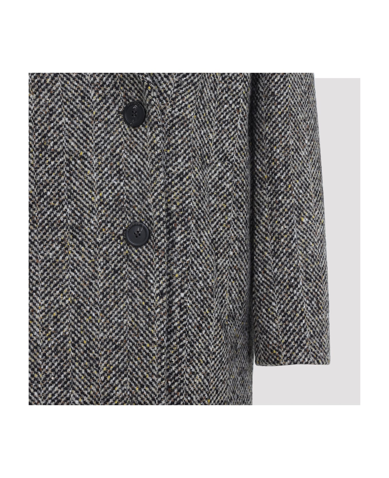 Peserico Brown Short Coat - Marrone Ebano
