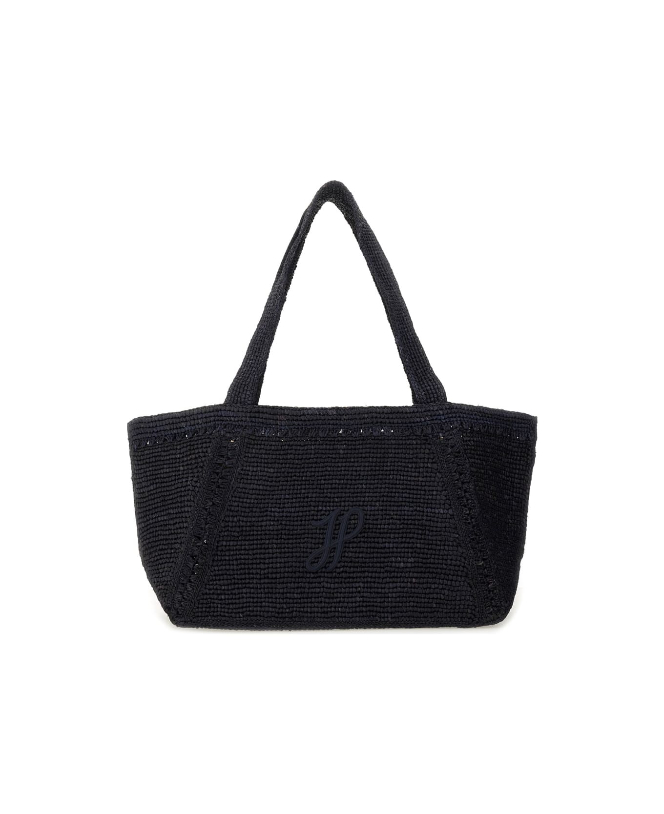 Patou Large Trapeze Tote Bag - BLUE