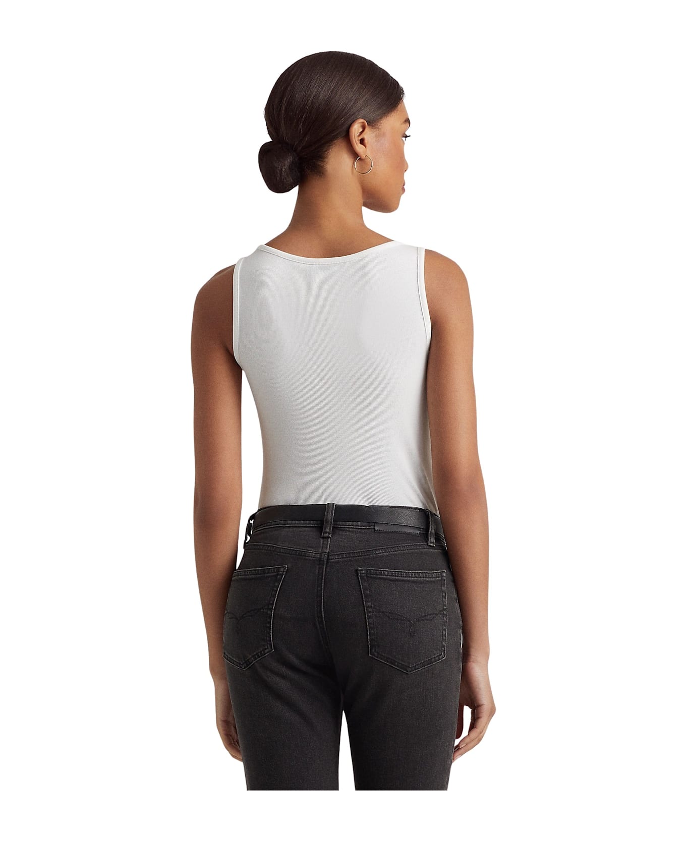 Ralph Lauren Kelly Sleeveless Knit - White