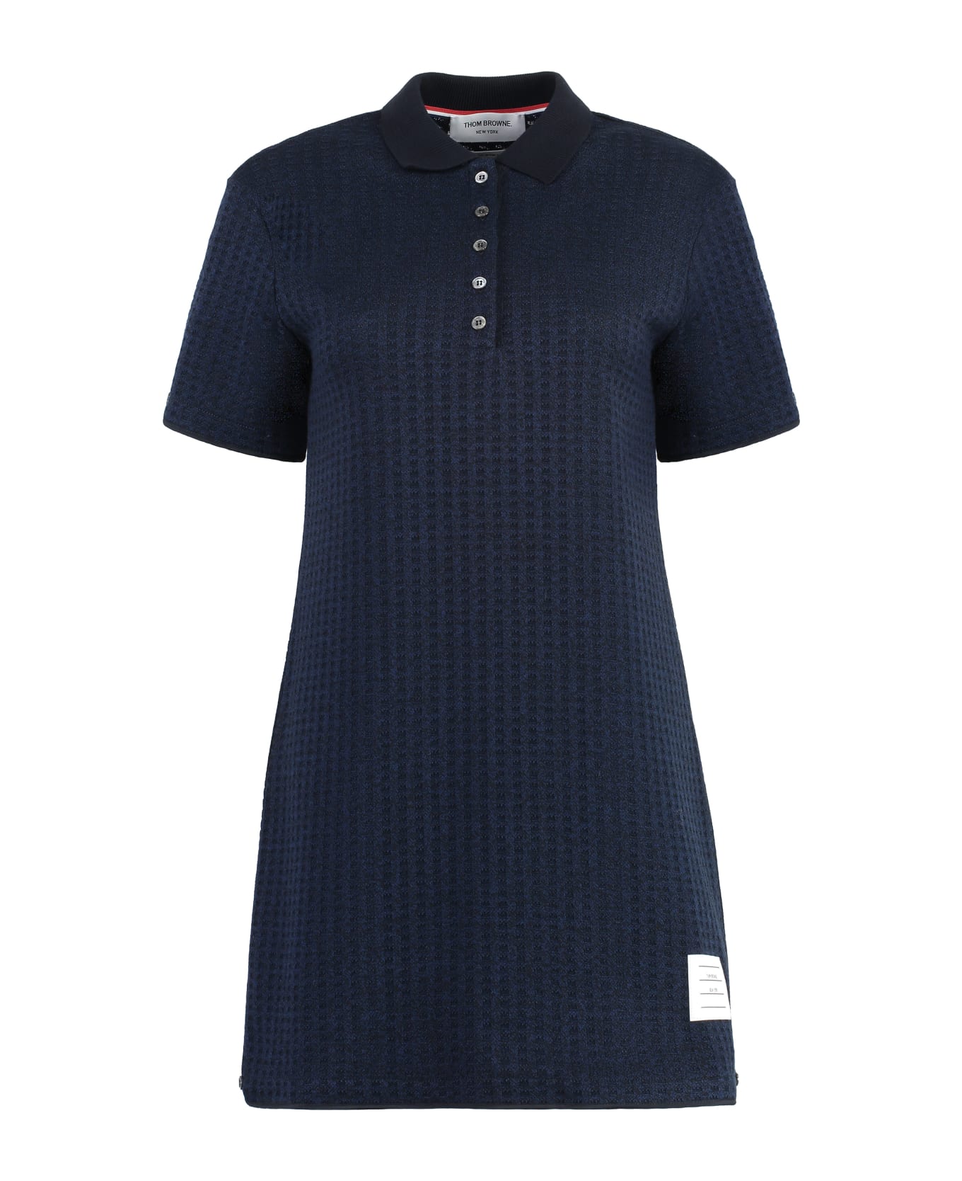 Thom Browne Cotton Mini Dress - blue ポロシャツ