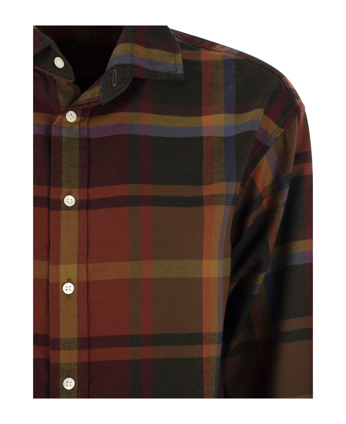 Polo Ralph Lauren Checked Shirt In Warm Cotton Polo Ralph Lauren - RED