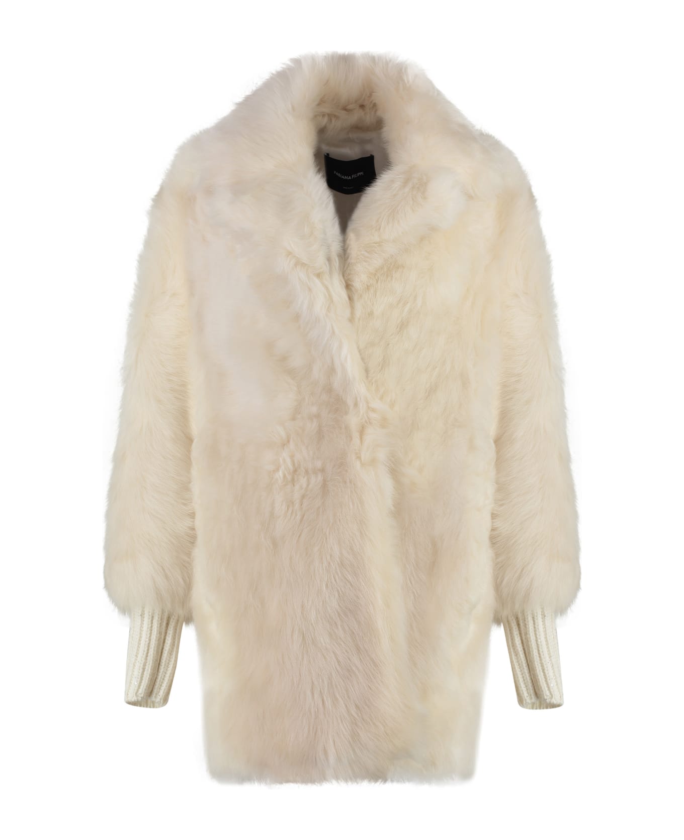 Fabiana Filippi Shearling Overcoat - Ivory