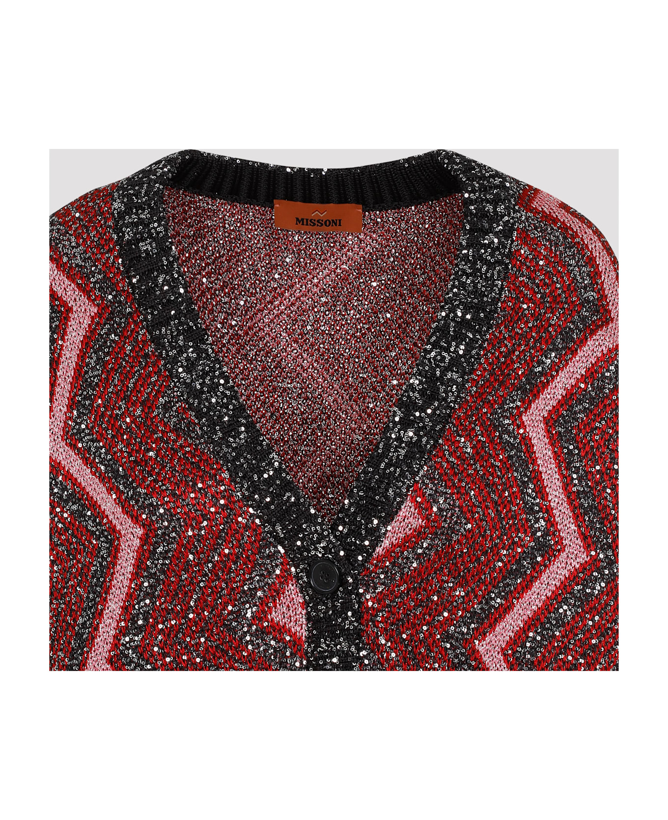 Missoni Maxi Cardigan - Red Rose Blk