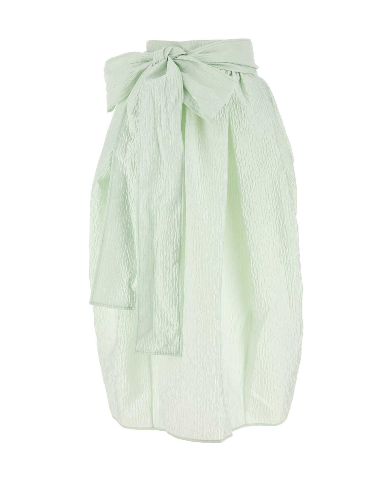Cecilie Bahnsen Mint Green Polyester Blend Skirt - MINTGREEN
