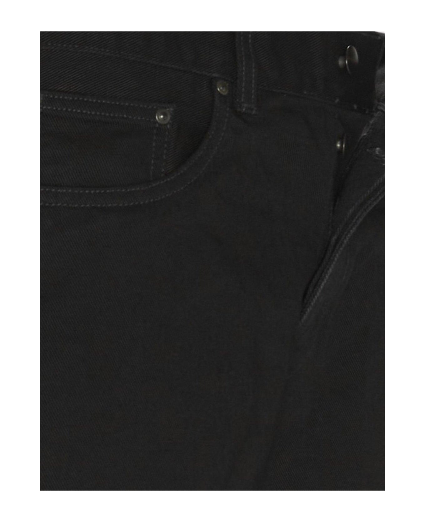 Carhartt Button Detailed Low-rise Jeans - Black