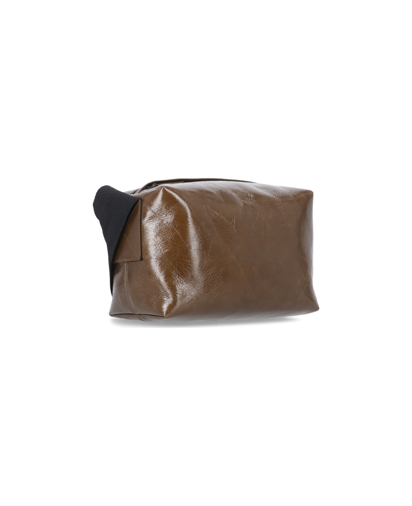 Uma Wang Leather Shoulder Bag - Brown