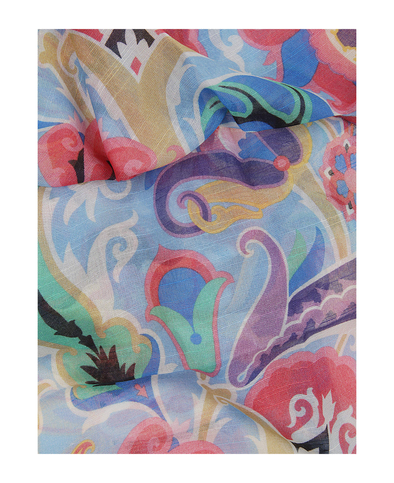 Etro Tosca Scarf - Stampa Fondo Blu