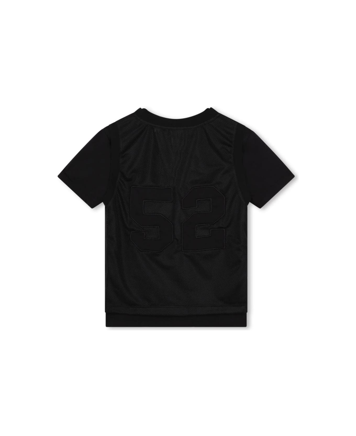 Givenchy Black 2-layer T-shirt With Print - Black