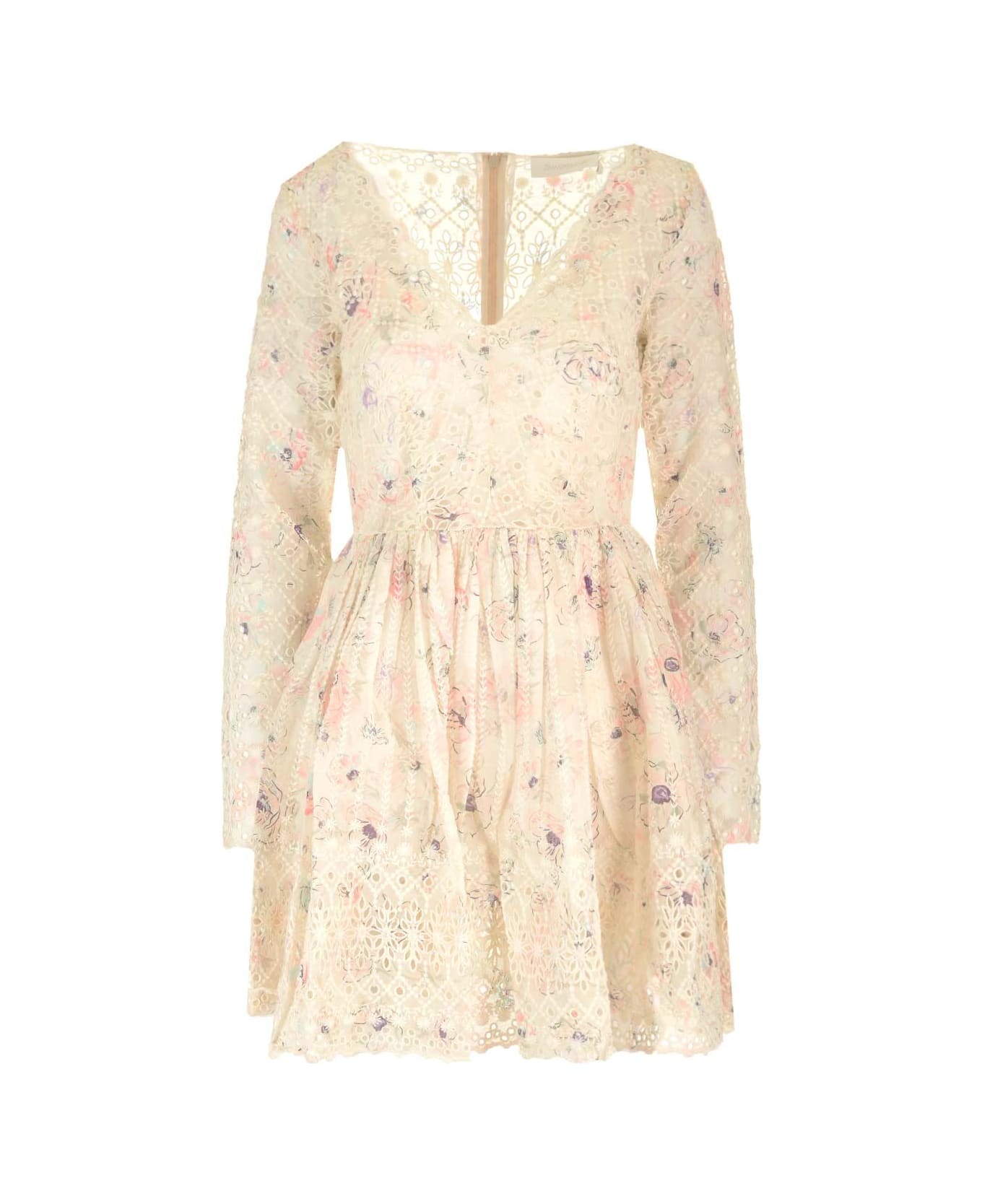 Zimmermann "halliday" Mini Dress - Multicolor