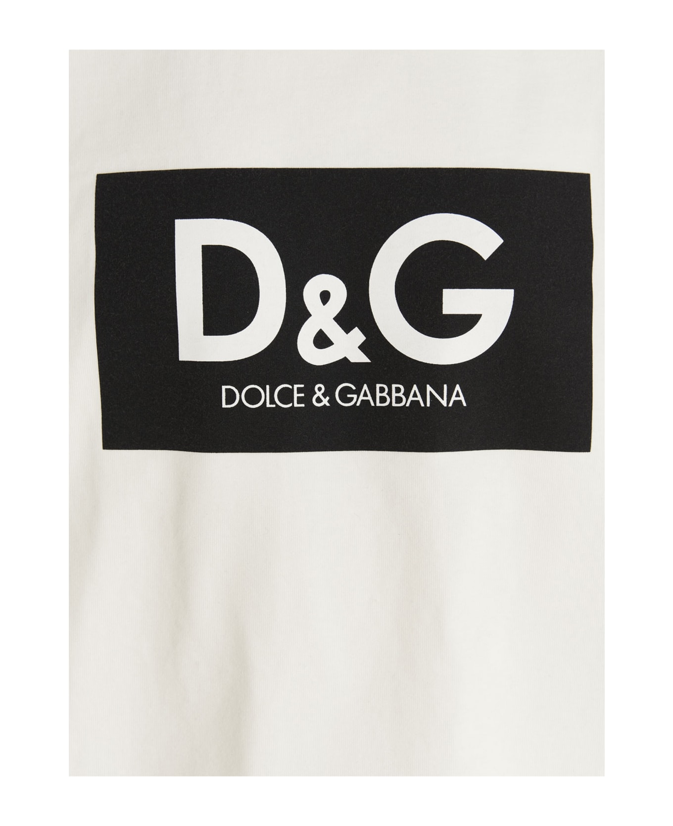 Dolce & Gabbana Cotton Logo T-shirt - White シャツ