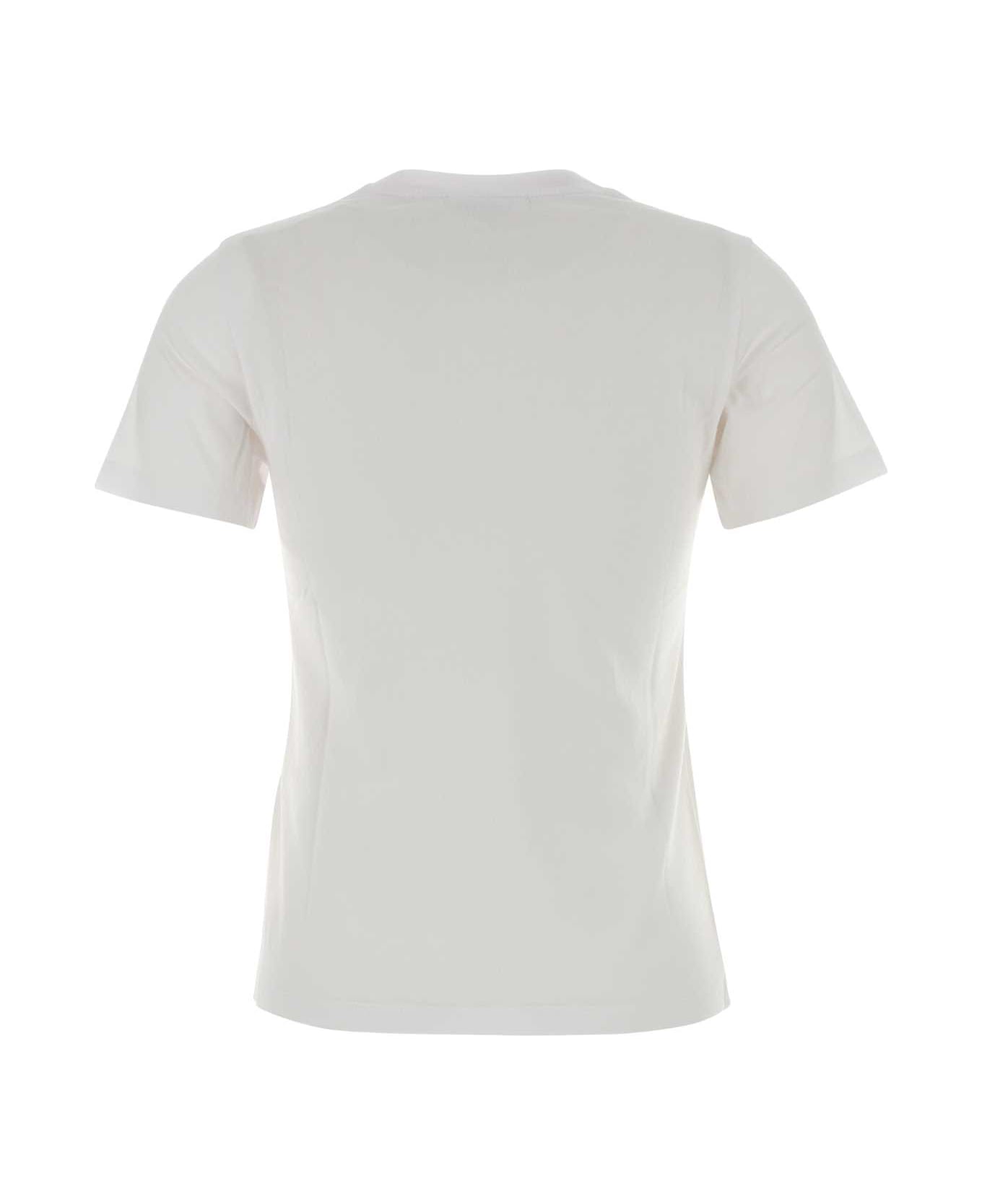 Maison Kitsuné White Cotton T-shirt - WHITE