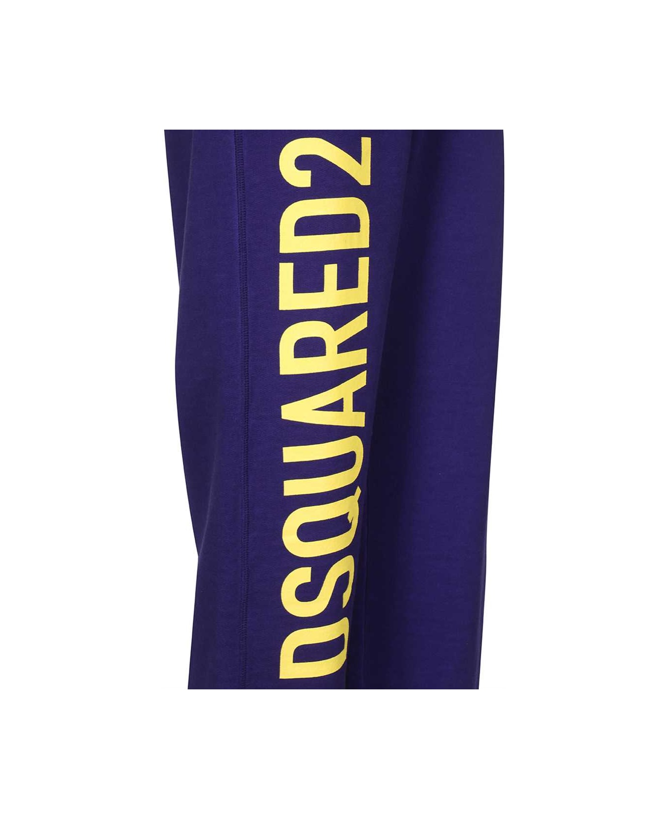 Dsquared2 Logo Detail Cotton Track-pants - purple