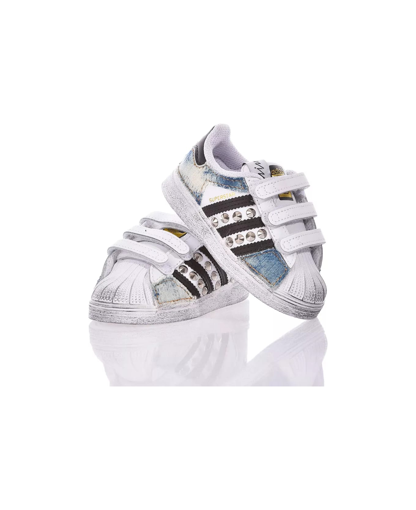 Mimanera Adidas Superstar Baby Indigo Bleached Custom