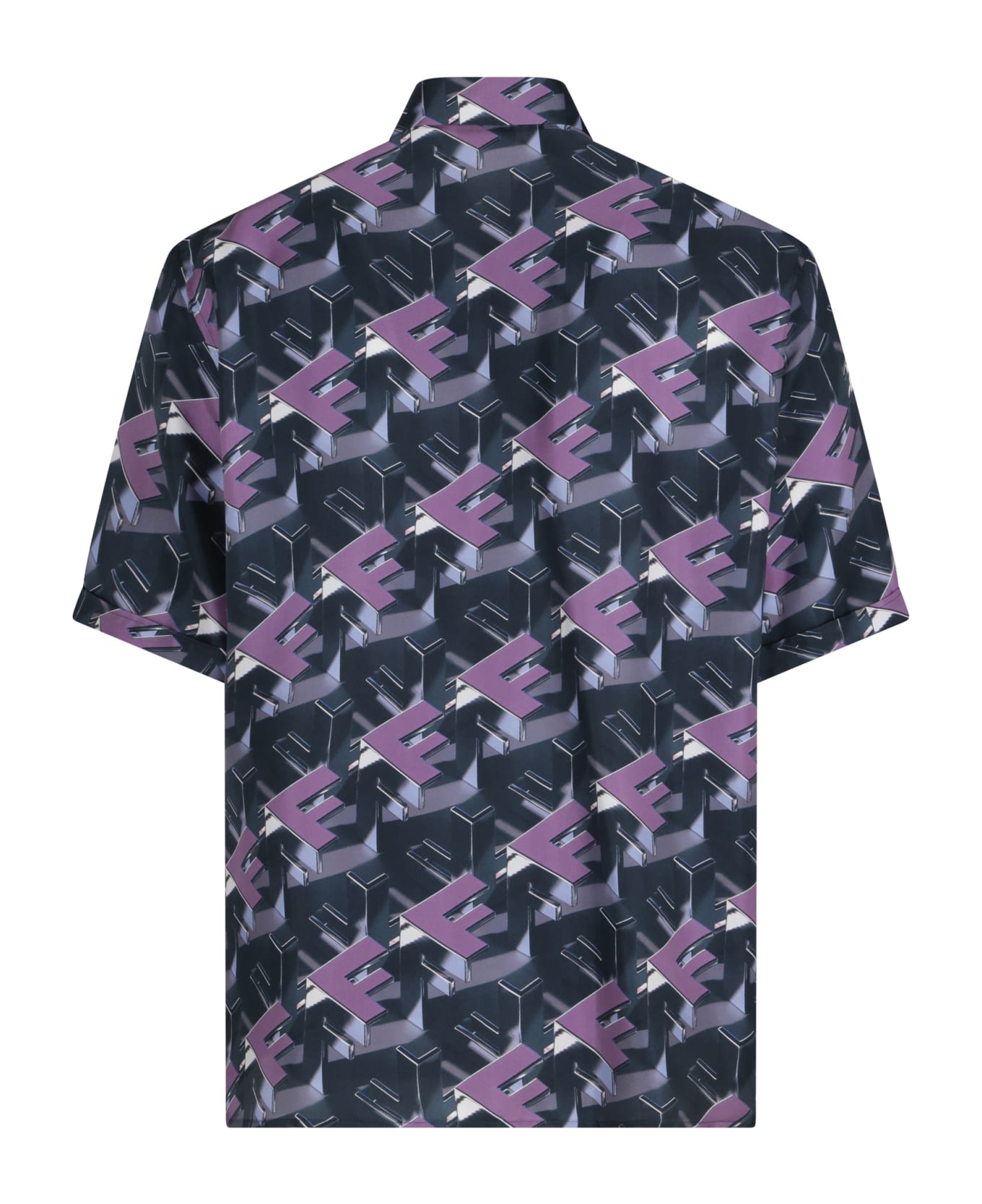 Fendi Multicolour Silk Shirt - Lilac
