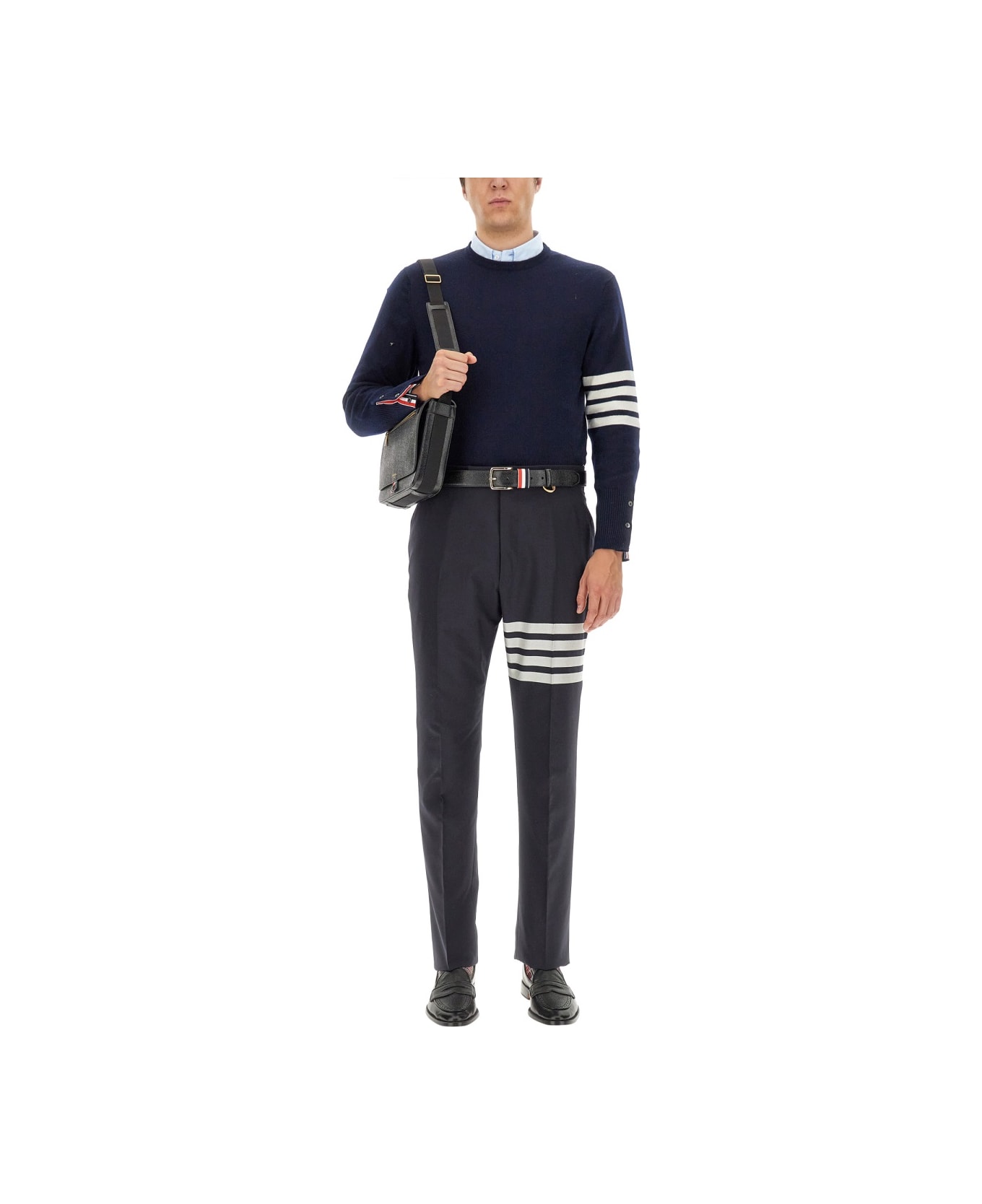 Thom Browne Cashmere Sweater - NAVY