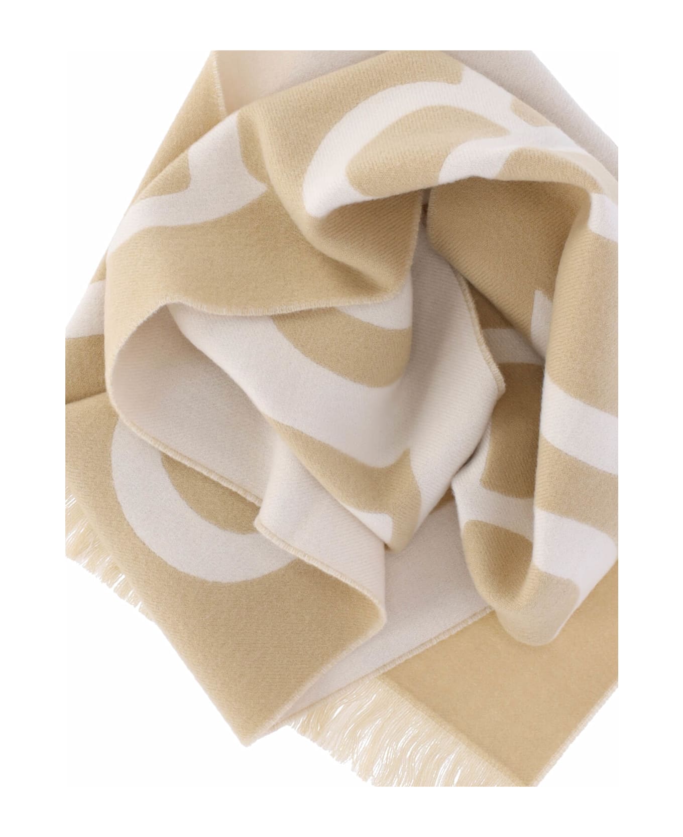 Burberry 
b Shield
 Reversible Scarf - SAND