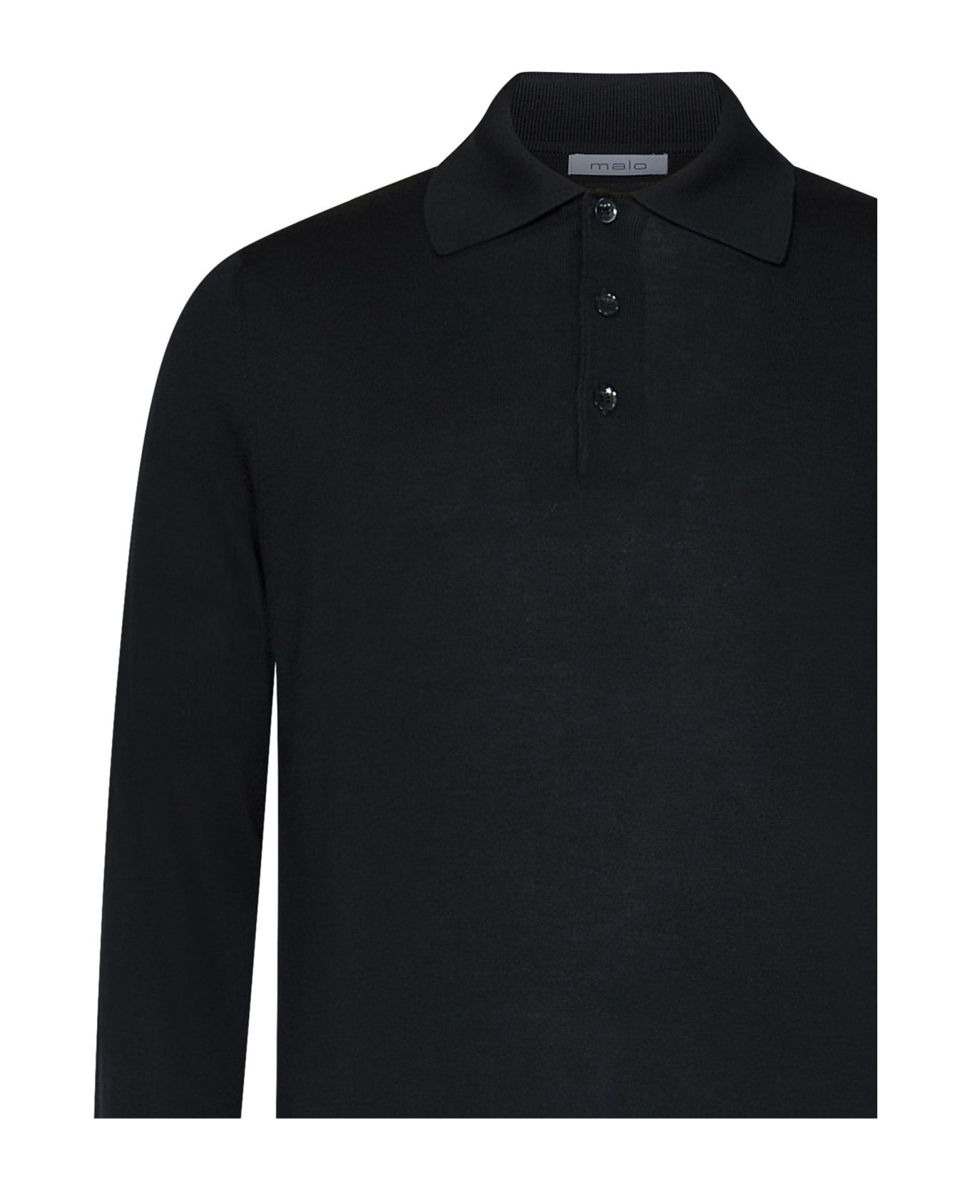Malo Polo Shirt - Black ポロシャツ