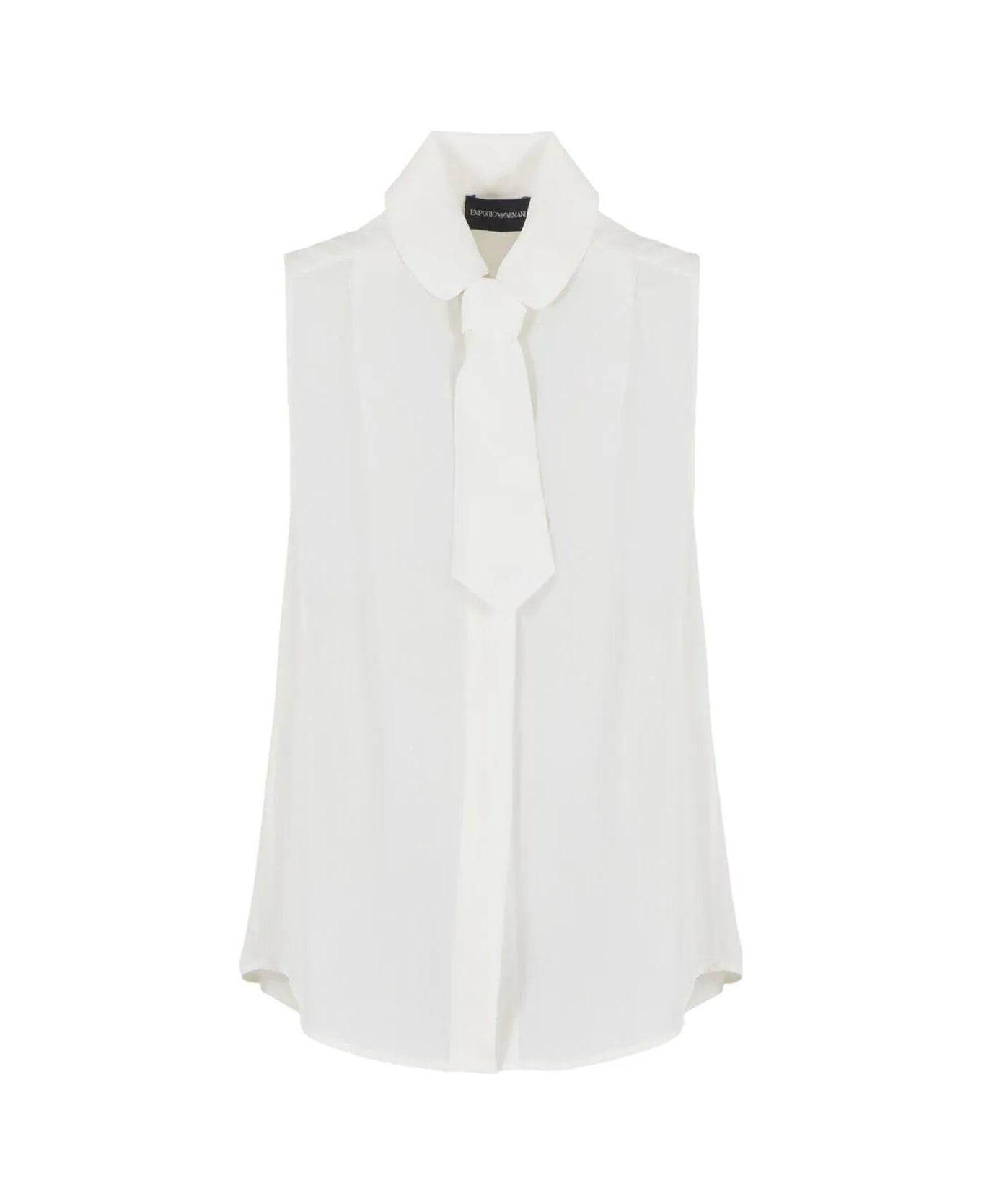 Emporio Armani Sleeveless Shirt - Warm White ブラウス
