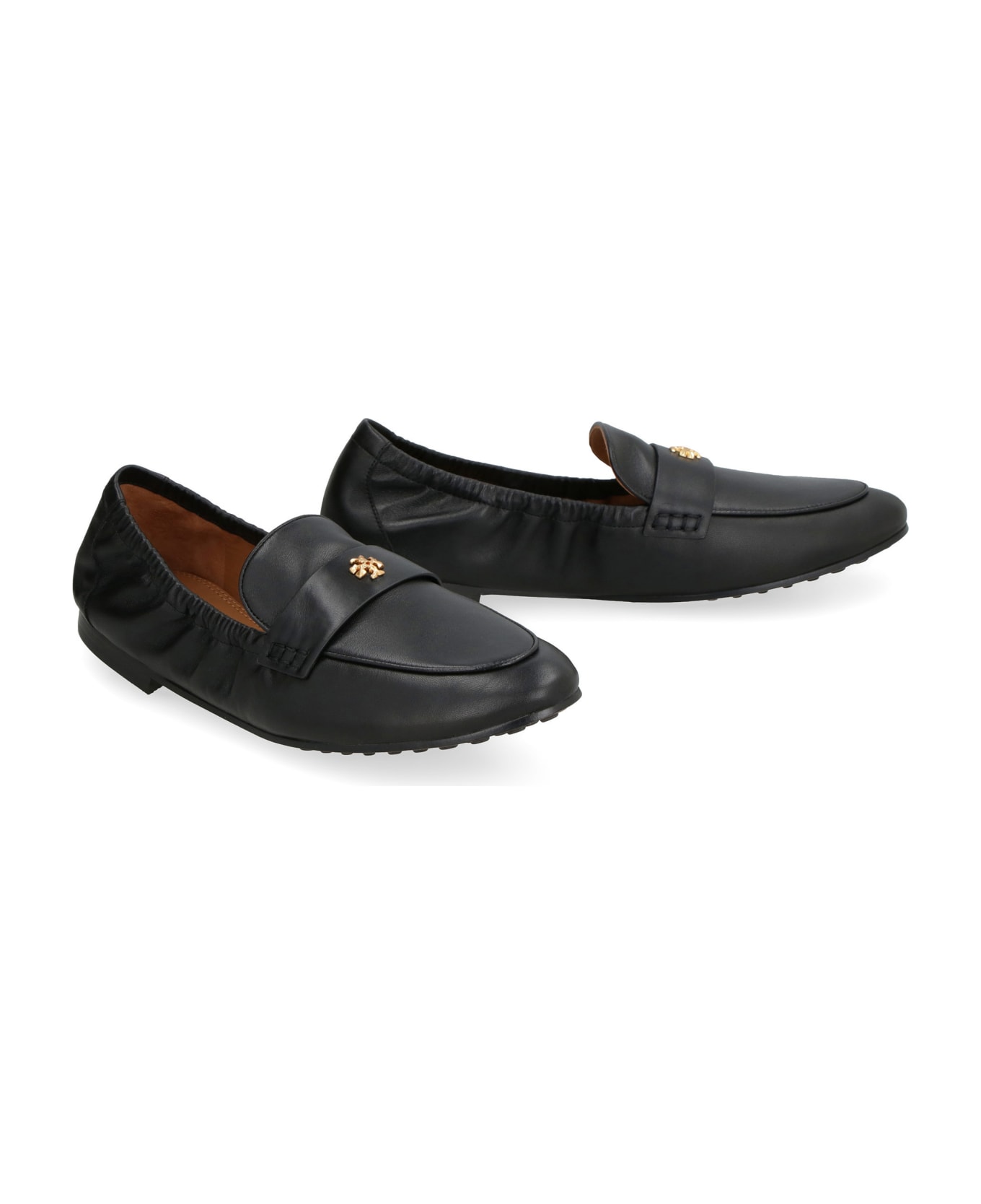 Tory Burch Leather Ballet Loafer - black