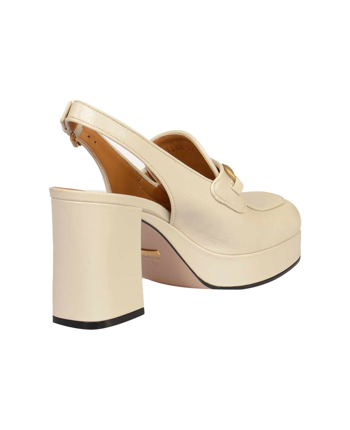 Gucci Quentin Slingback Pumps - Mystic White