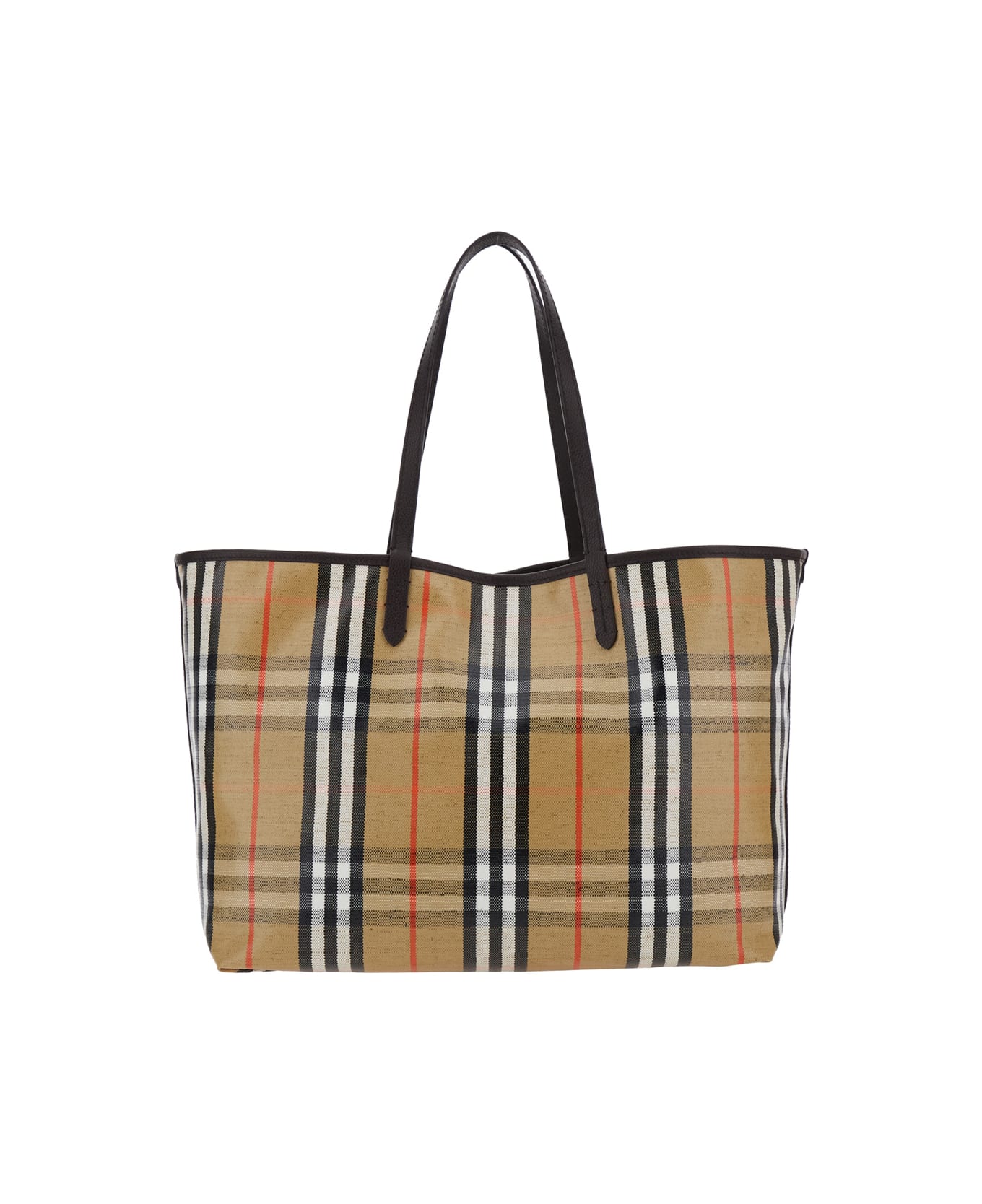 Burberry Ll Highland Tote - Beige