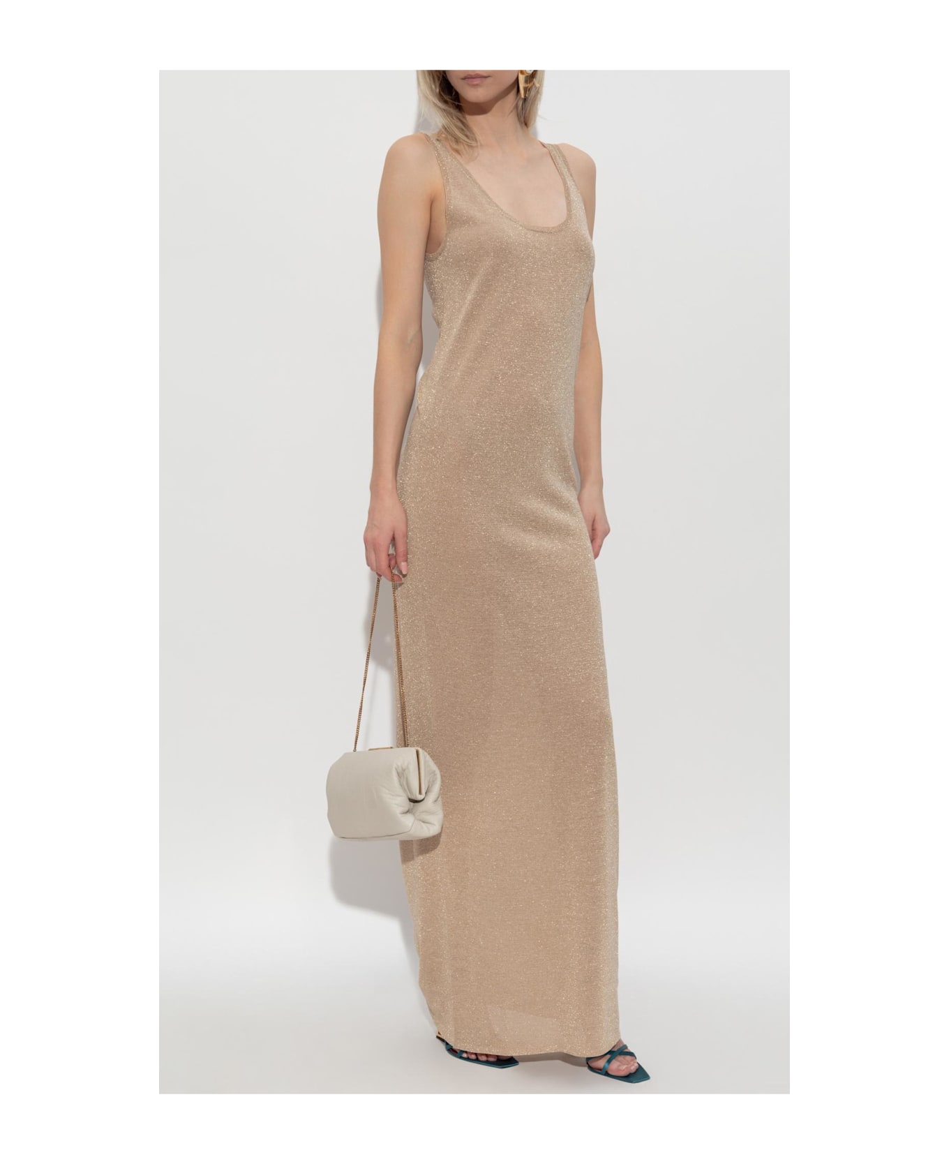 Saint Laurent Dress With Lurex Thread - GOLD