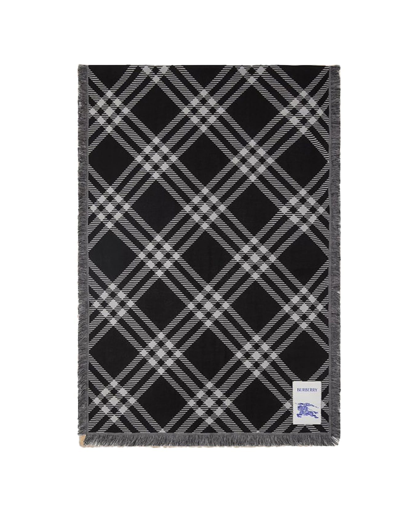 Burberry 
check
 Scarf - Black  