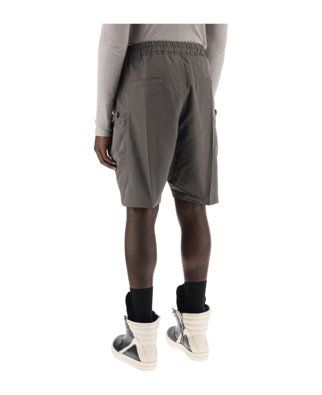 Rick Owens Faille Cargo Shorts - GREY