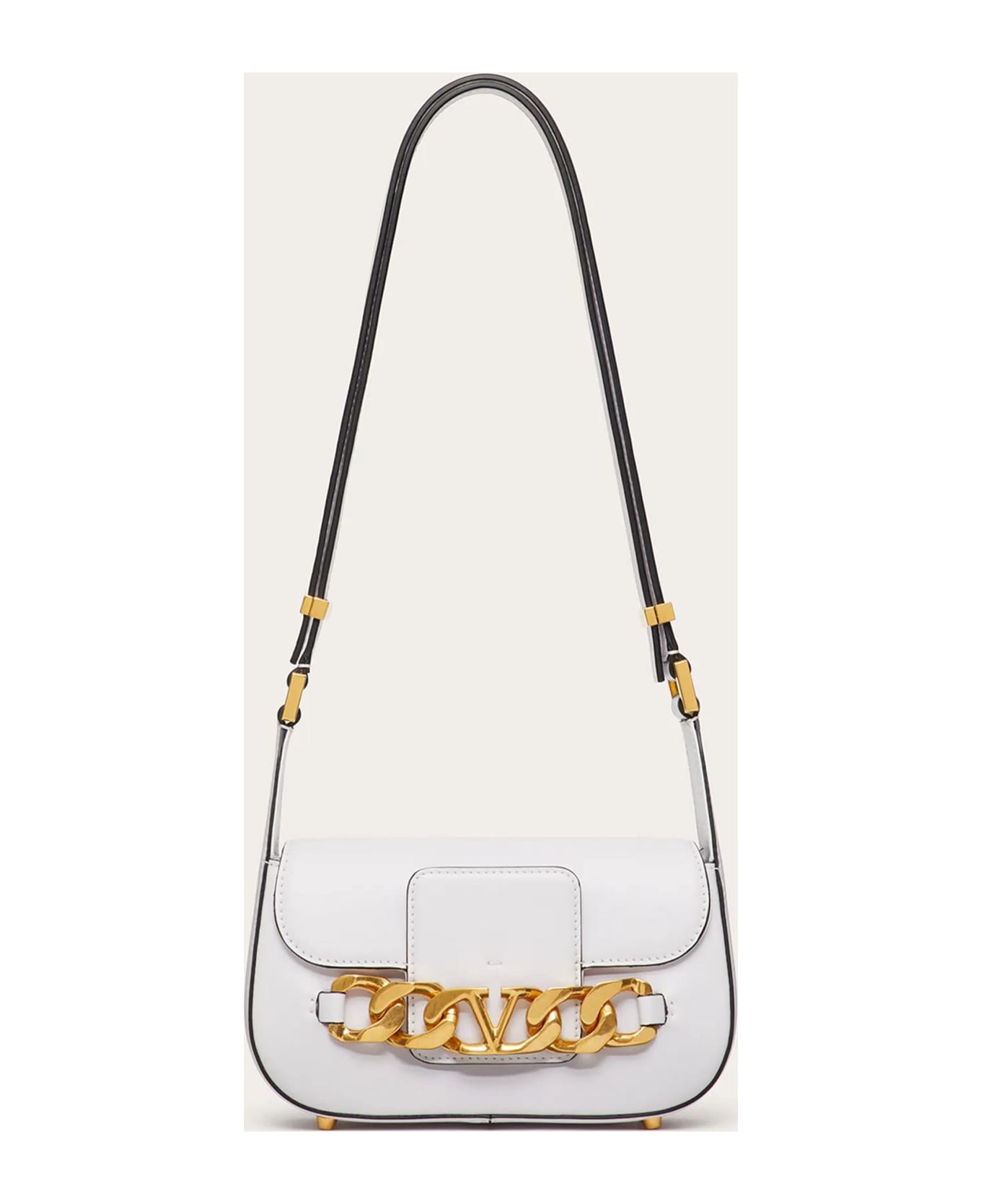 Valentino Garavani Vlogo Chain Small Bag - White