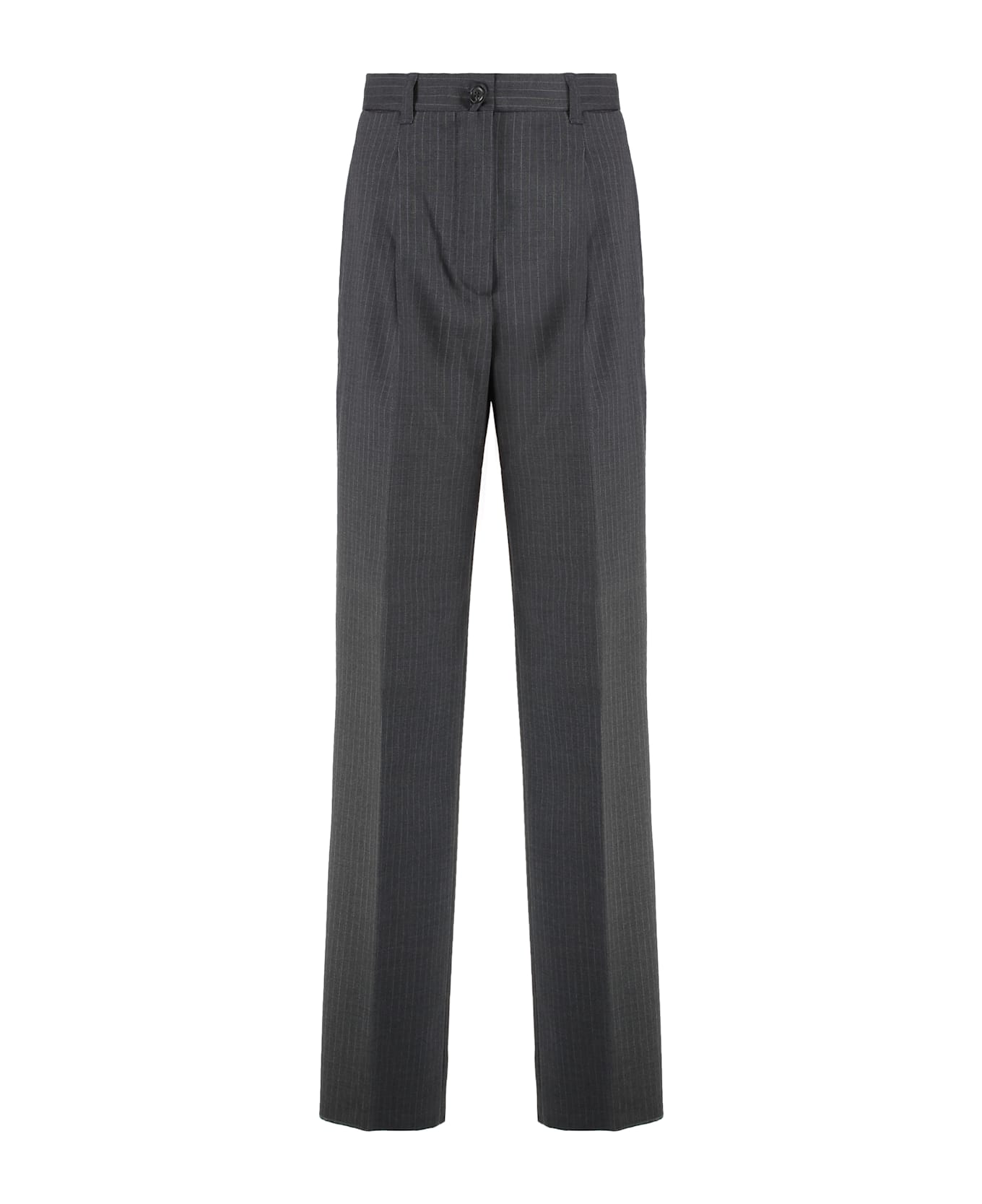 Weekend Max Mara Salsa Wool Trousers - grey